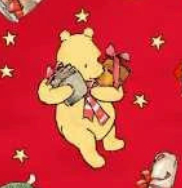 Christmas at Pooh Corner 9101-88 Red W.A. Dodge Studio E Half Yard