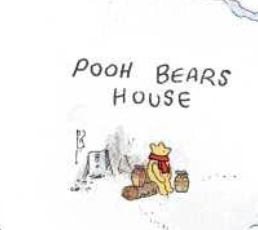 Christmas at Pooh Corner Snow 9105-07 W.A. Dodge Studio E Half Yard