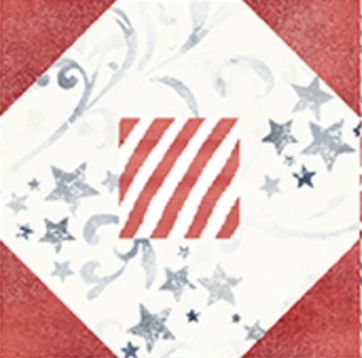 Stars & Stripes Octagon Patchwork Patriotic 9351S-103 Funny Girl Studio E Half Yard