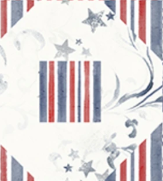 Stars & Stripes Octagon Patchwork Patriotic 9351S-103 Funny Girl Studio E Half Yard