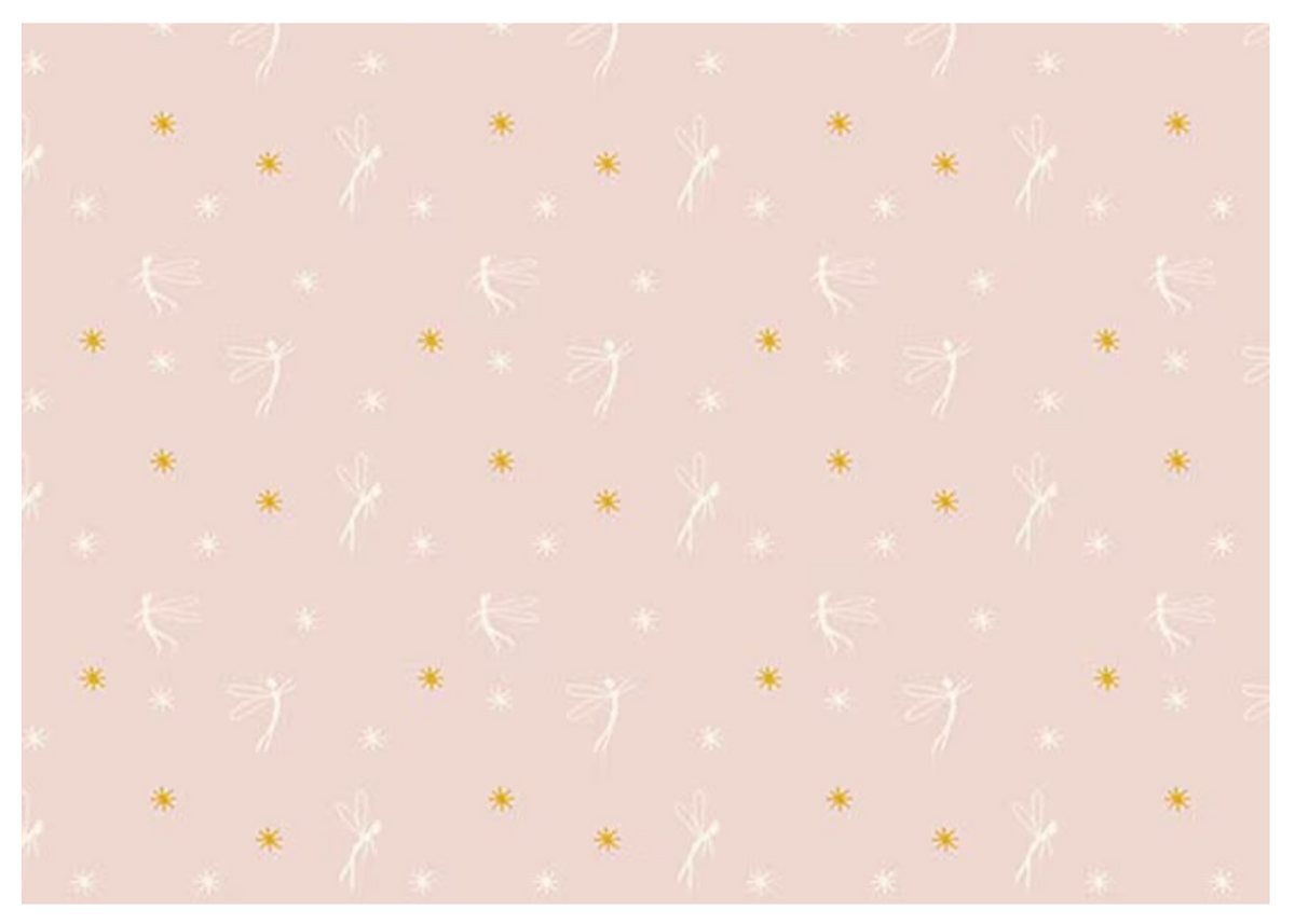 Story Land Fairy Lights Pink C18305-PINK Sarah Jane Riley Blake Half Yard