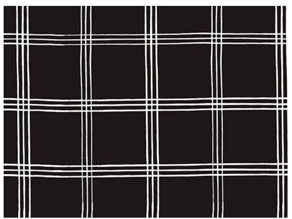 Moonlit Trellis Grid Black C18215-BLACK My Mind's Eye Riley Blake Half Yard