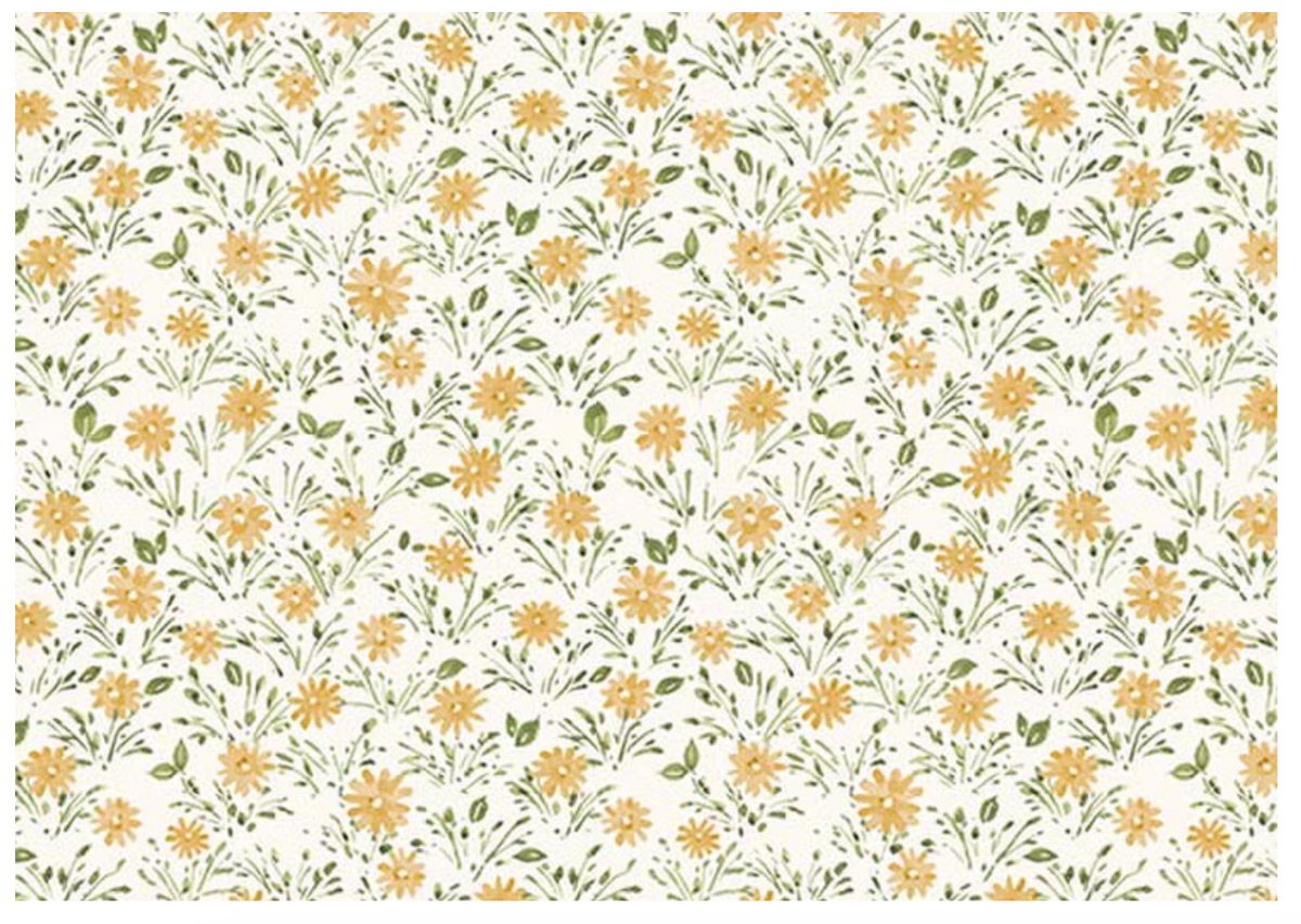 Blissful Moments Daisies Honey C18199-HONEY Lisa Audit Riley Blake Half Yard