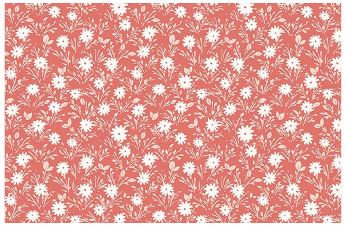 Blissful Moments Flowers Rouge C18195-ROUGE Lisa Audit Riley Blake Half Yard