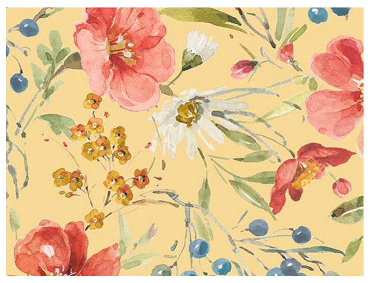 Blissful Moments Main Yellow CD18190-YELLOW Lisa Audit Riley Blake Half Yard
