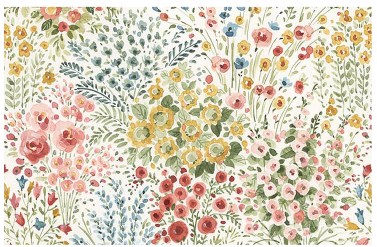 Blissful Moments Meadow Cream CD18192-CREAM Lisa Audit Riley Blake Half Yard