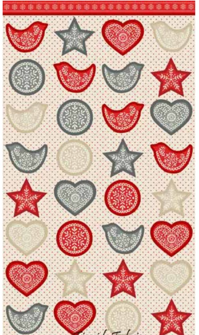 Scandi Garland Panel - Makower Skandi 4 0 1788