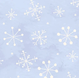 Frosty Friends Snowflakes Blue MAS11483-B Robin Kingsley Maywood Half Yard