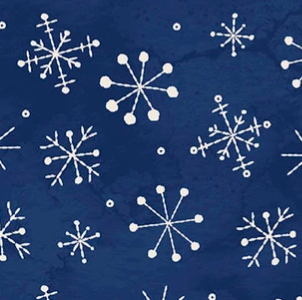 Frosty Friends Snowflakes Navy MAS11483-N Robin Kingsley Maywood Half Yard