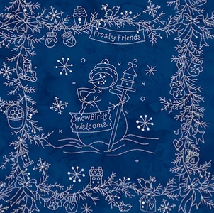 Frosty Friends Blocks Navy MAS11480-N Robin Kingsley Maywood Half Yard