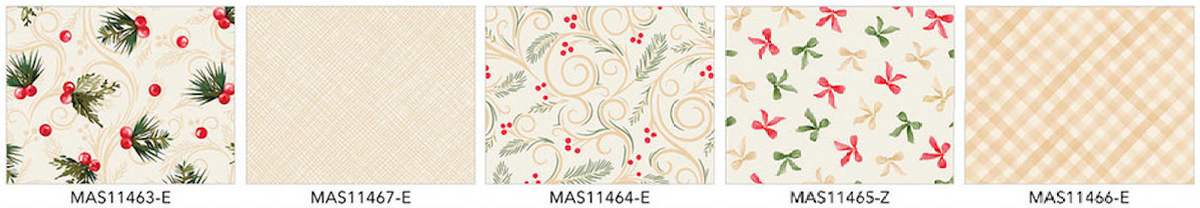 Gingham Garland 20 Fat Quarter FQ-MASGIGA Maywood Studio