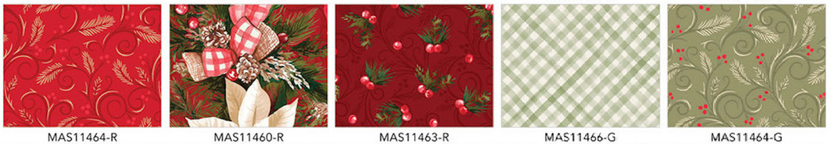 Gingham Garland 20 Fat Quarter FQ-MASGIGA Maywood Studio
