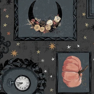 Dark Moon Frames Charcoal MAS11561-JK Maywood Half Yard