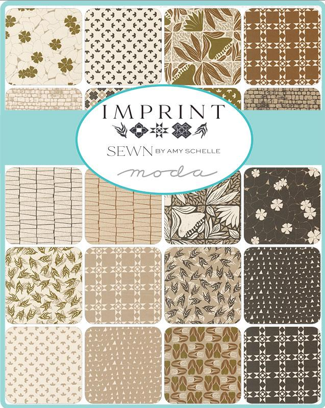 Imprint Charm Pack Sewn By Amy Schelle Moda Fabrics 25180PP Each