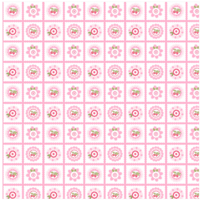 Smitten Chicken Petits Fours Pink SN251113 Lori Woods Poppie Cotton Half Yard