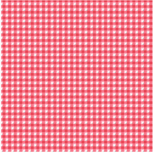 Smitten Chicken Check-A-Roo Red SN251118 Lori Woods Poppie Cotton Half Yard
