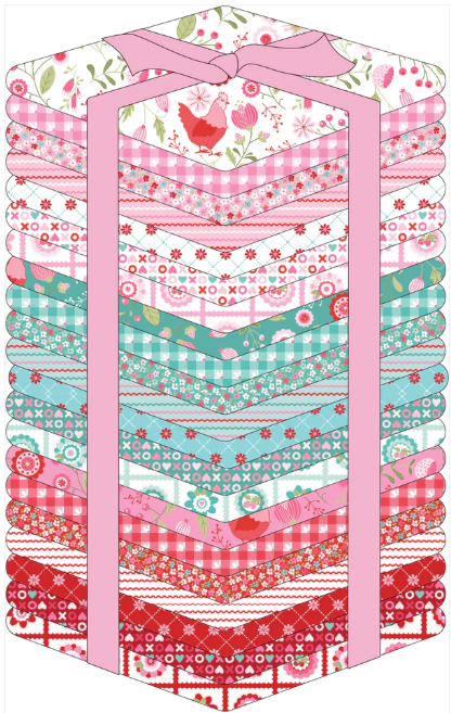 Smitten Chicken 21 Fat Quarter Bundle SN251128 Lori Woods Poppie Cotton
