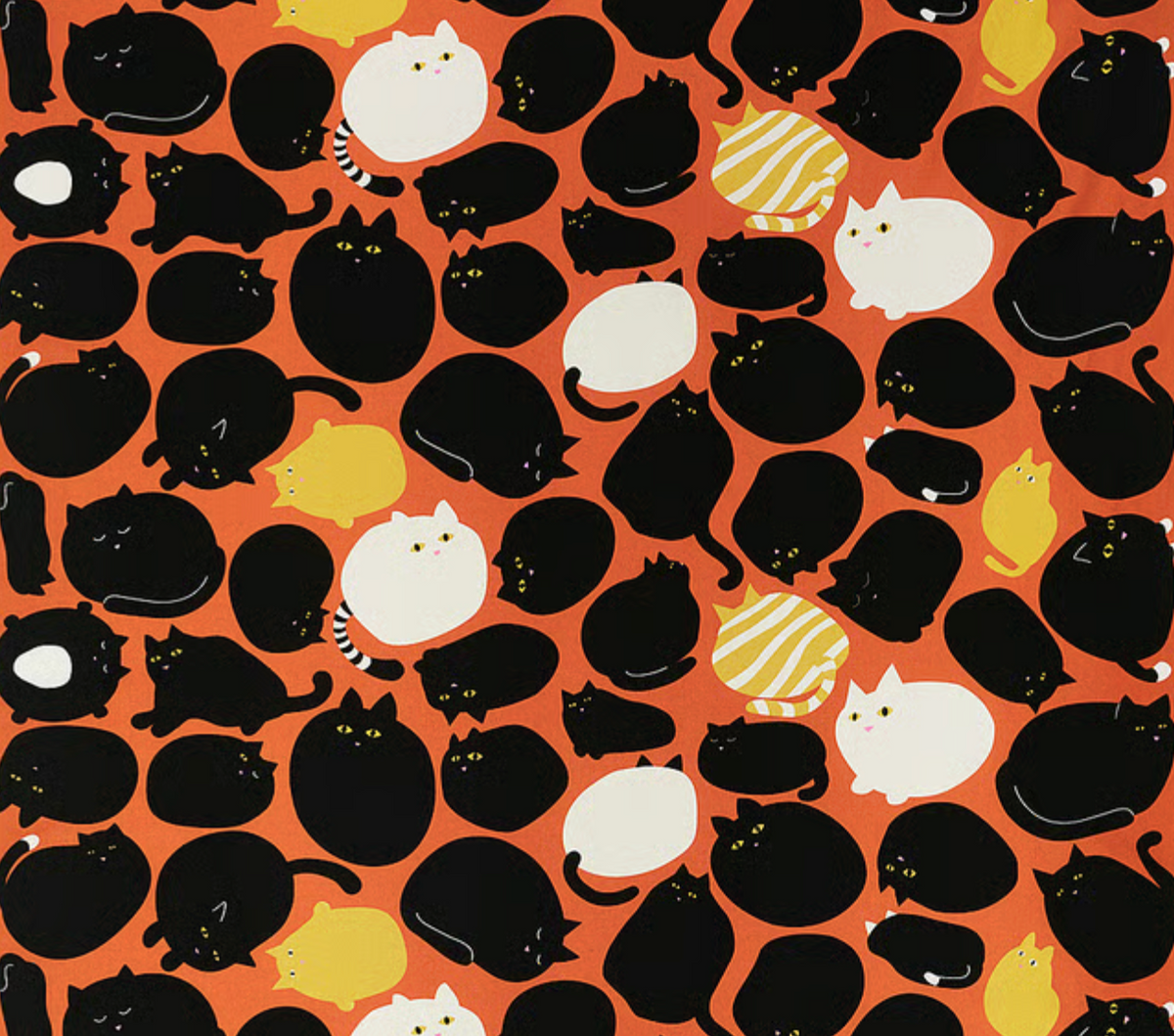 Lakemalva 3 Yard x 59" Fat Cat Broadcloth IKEA Fabric