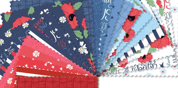 Oh Say Can You Sew 1S-OHSAY-X Twelve 5" Square Amy Latta Andover