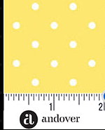Little Ladies Tickle Dots Sunshine A-10507-Y Tami Jones Andover Half Yard