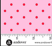 Little Ladies Tickle Dots Blossom A-10507-E Tami Jones Andover Half Yard