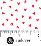 Little Ladies Love Bug Hugs White A-10505-L Tami Jones Andover Half Yard