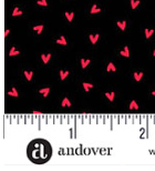 Little Ladies Love Bug Hugs Ink A-10505-K Tami Jones Andover Half Yard