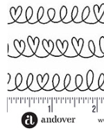 Little Ladies Hide and Seek Ink A-10504-K Tami Jones Andover Half Yard