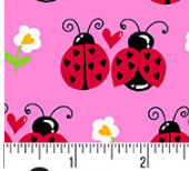 Little Ladies Flutter Friends Hot Pink A-10501-E Tami Jones Andover Half Yard