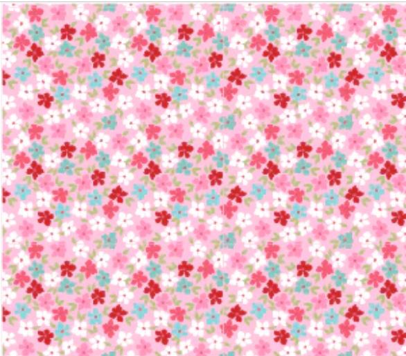 Smitten Chicken Wild Phlox Pink SN251109 Lori Woods Poppie Cotton Half Yard