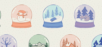 Frost & Fir Snowglobe Scenes SBC-FF-3130 Art Gallery Half Yard
