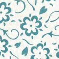 She Who Sews Flower Stenclis Blue C11341-BLUE  Best of She Who Sews J. Wecker Riley Blake Half Yard