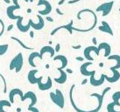 She Who Sews Flower Stenclis Blue C11341-BLUE  Best of She Who Sews J. Wecker Riley Blake Half Yard