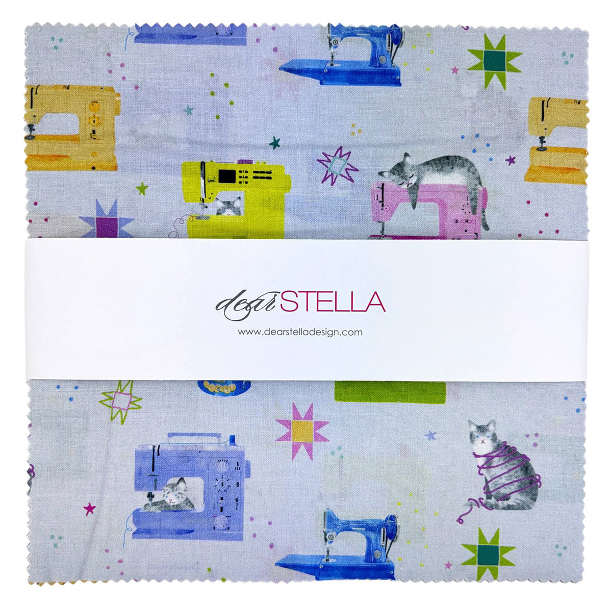 Quilty Helpurrs Layer Cake by Pammie Jane for Dear Stella Designs CPSTELLA-SQUARE QUILTYHELPURRS Each