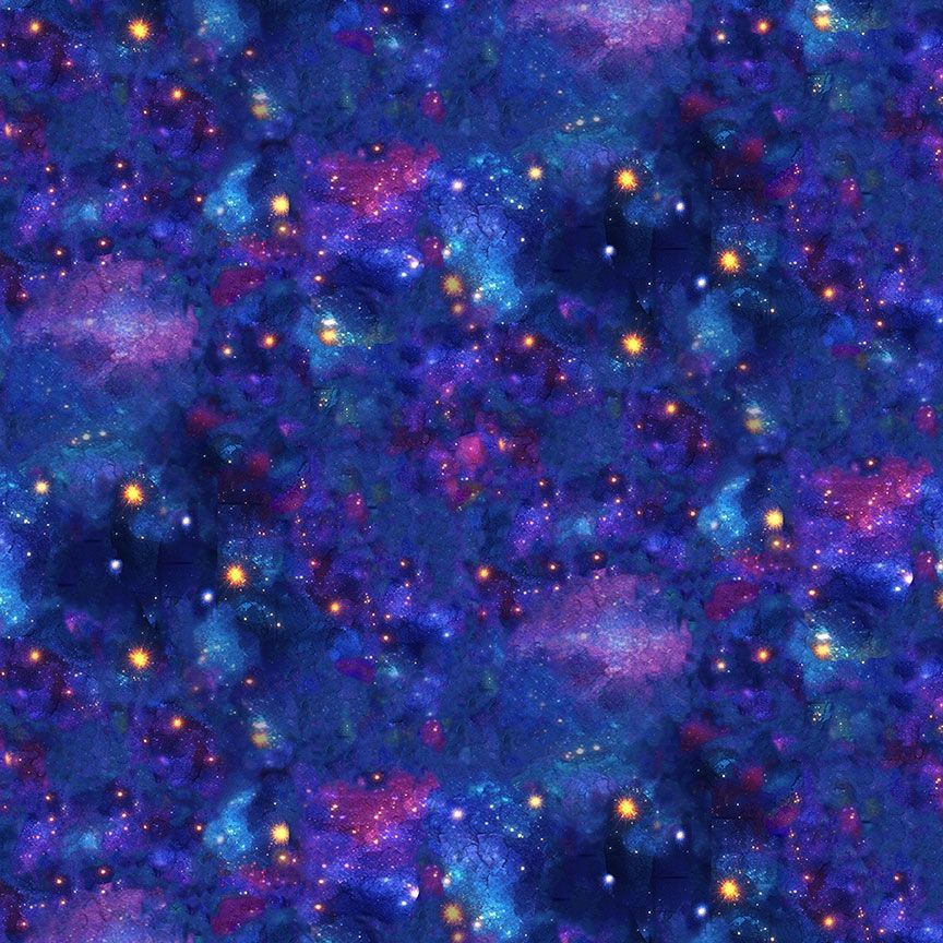 Fantasia TEXTURE-CD4569 GALAXY Cosmic Sky Timeless Treasures Half Yard