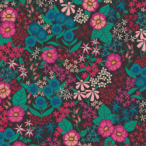 PERENNIAL SOIREE  THE FLOWER SOCIETY ART GALLERY FABRICS TFS-99100 HALF YARD