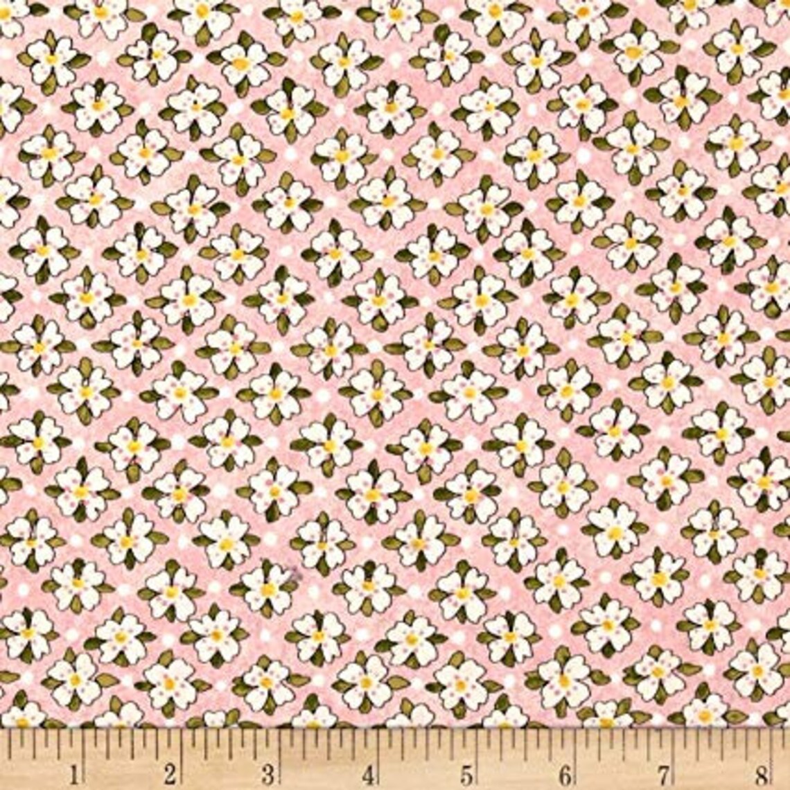 GLAMPING GYPSIES  PACKED FLORAL  PINK  RB STUDIOS TRO1864/2 HALF YARD