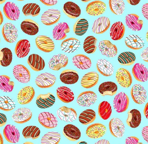 Tossed Donuts Novelty Quilters Cotton 8 Yard Bolt