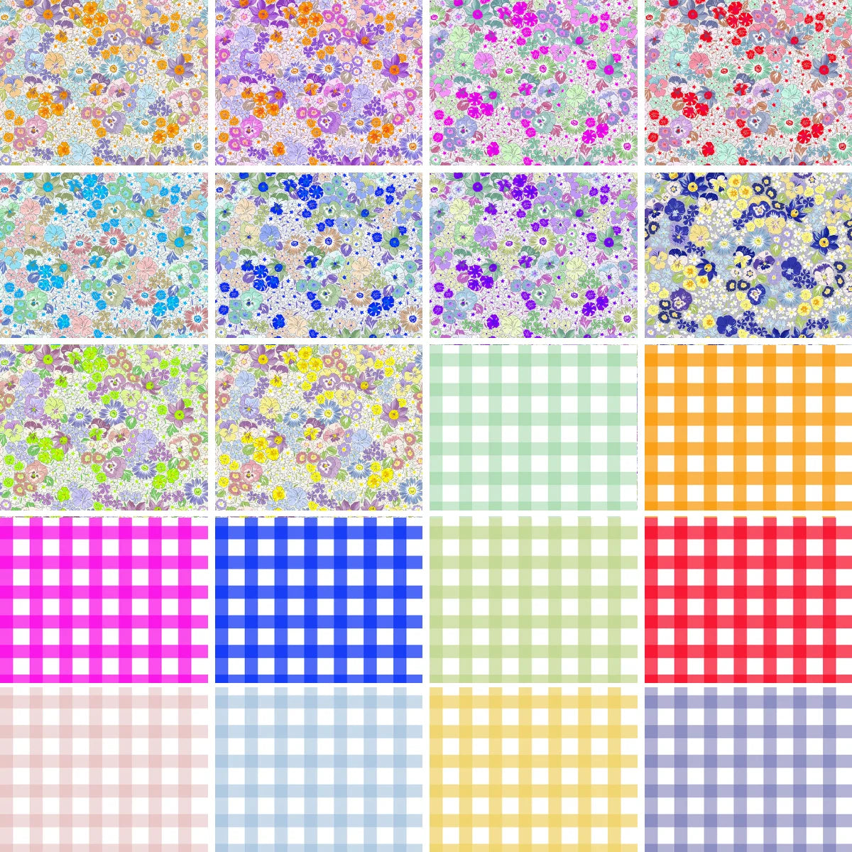 Fabric Hut 5" Charm Pack Urban Liberty CSF-1 Collection 40 Pcs