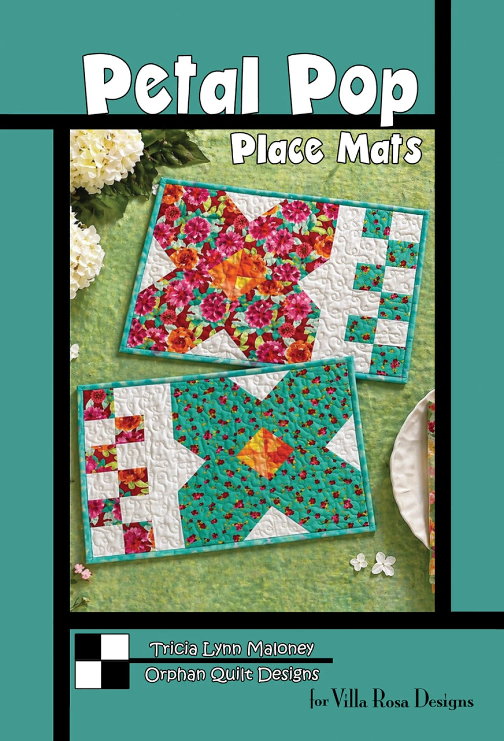 Orphan Quilt Petal Pop Place Mats Pattern VRDOQ136 Tricia Lynn Maloney Villa Rosa Designs