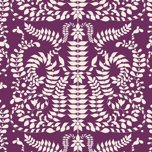 CHORUS MIRROR VIOLA  VIRTUOSA BARI J. ART GALLERY FABRICS VRT-11803 HALF YARD