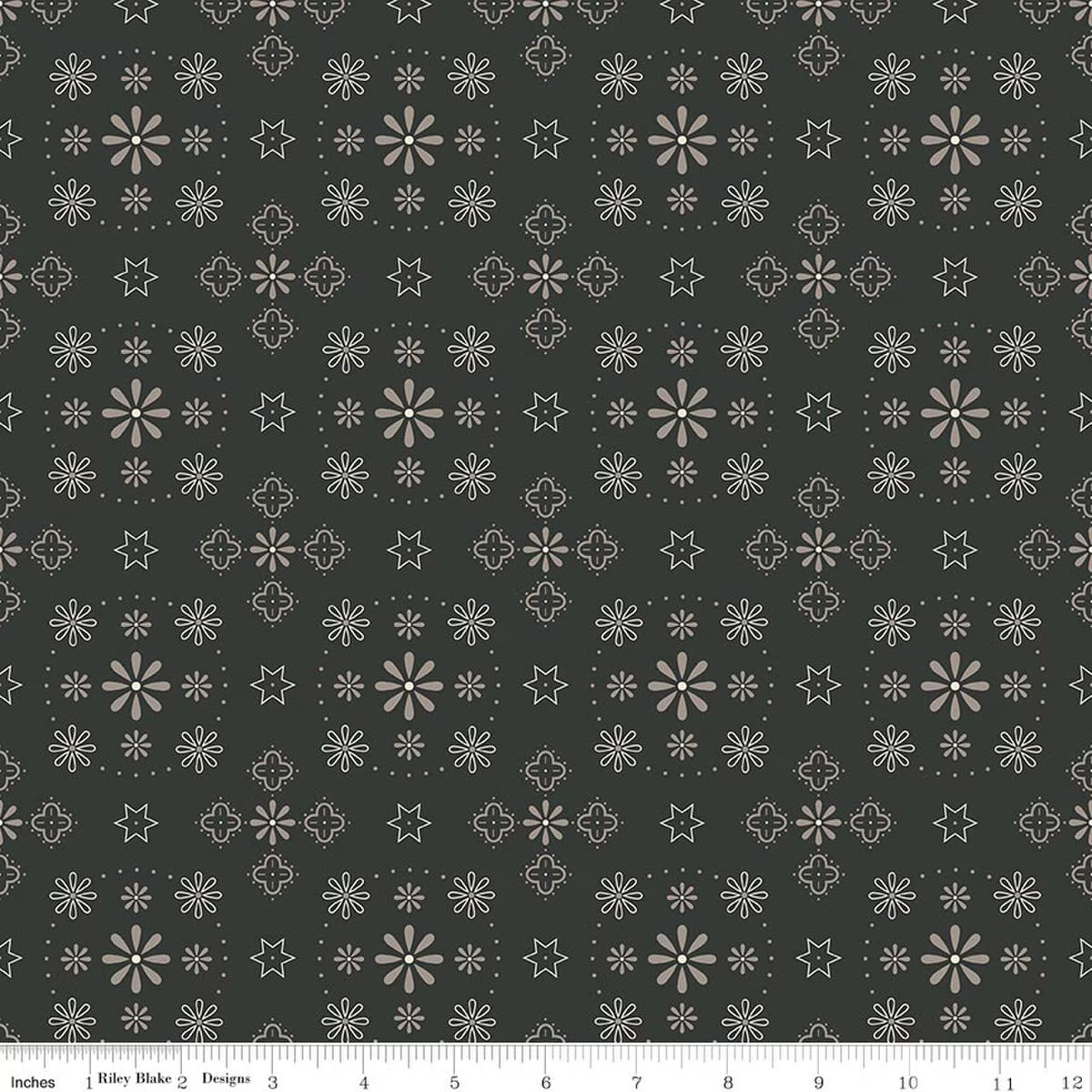 Pumpkin & Licorice WB18802­-LEAD Wide Back Handkerchief Lead Lori Holt Riley Blake