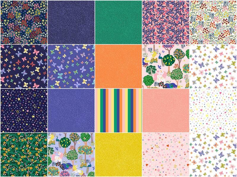 Rainbow Vale Enchanted Woods Sky 55048-2 Whistler Studios Windham Half Yard