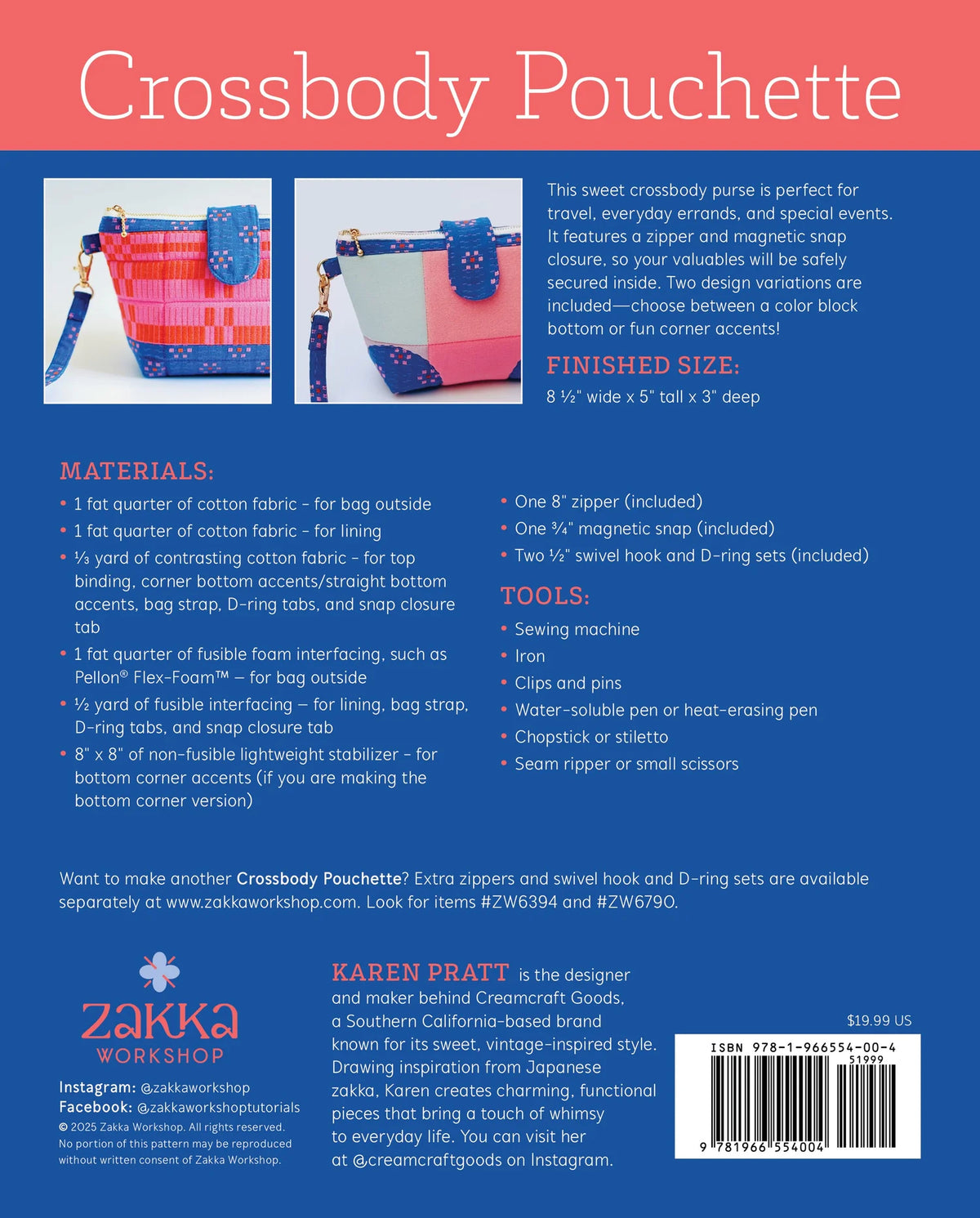 Zakka Workshop Crossbody Pouchette Kit
