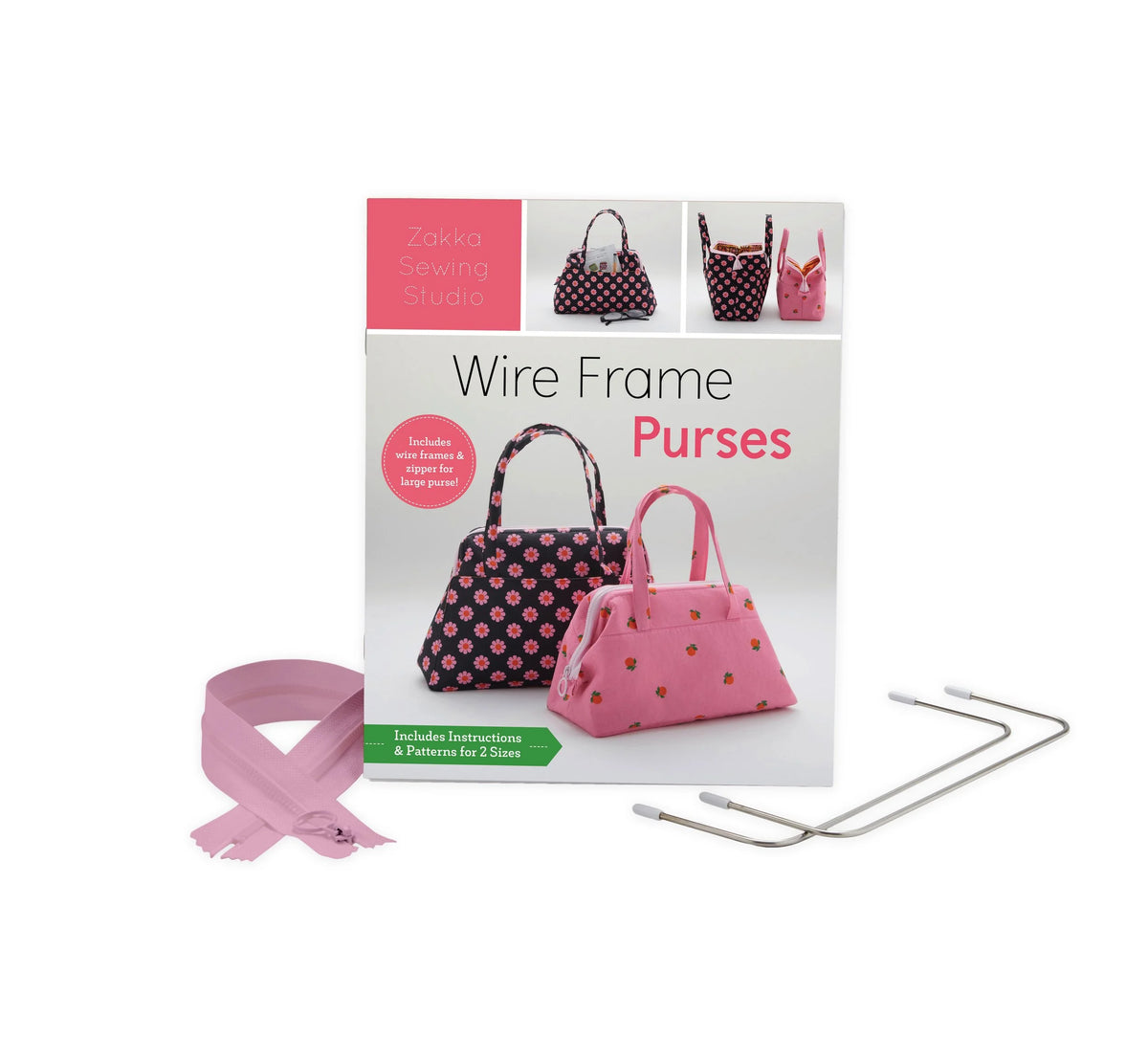 Zakka Workshop Wire Frame Purses Includes Wire Frame & Zipper & Pattern