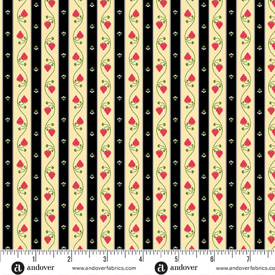 Strawberry Honey Andover A-1185-G Andover Half Yard