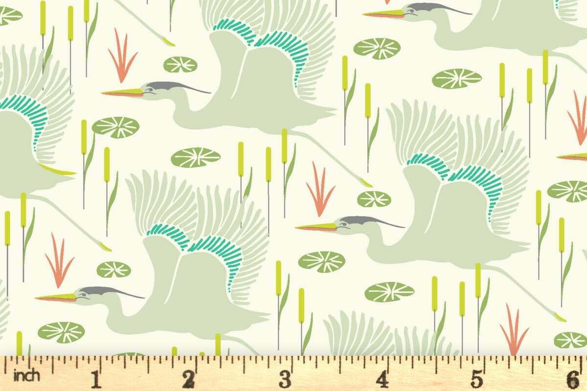 Flora and Fauna A-9996-L Wetlands Fog Patty Sloniger Andover 12 Yard Bolt