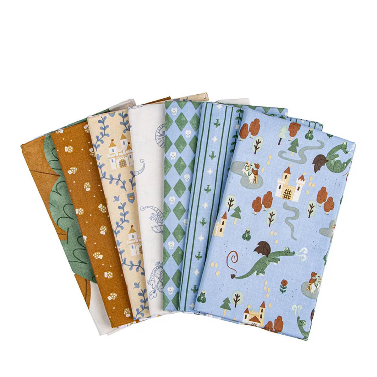 Faraway Kingdom Sky 7-Yard Bundle by Natalia Juan Abello for Riley Blake Designs 1YD-­17430SK-­7 by the Bundle