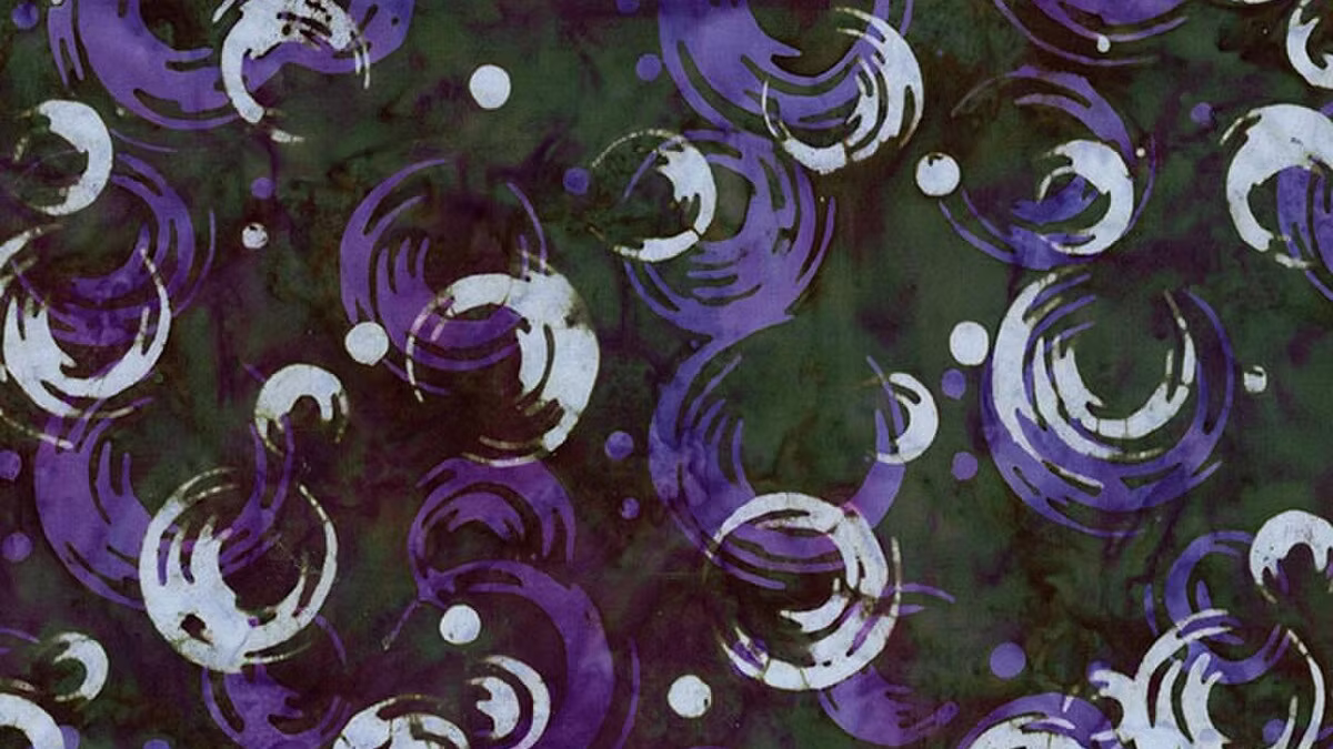 Batiks Kinetic Energy BT23422­-328 Dark Vintage Green Riley Blake Half Yard