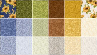 Accent on Sunflowers Favorites 10" Squares Layer Cake ASN10PK Benartex
